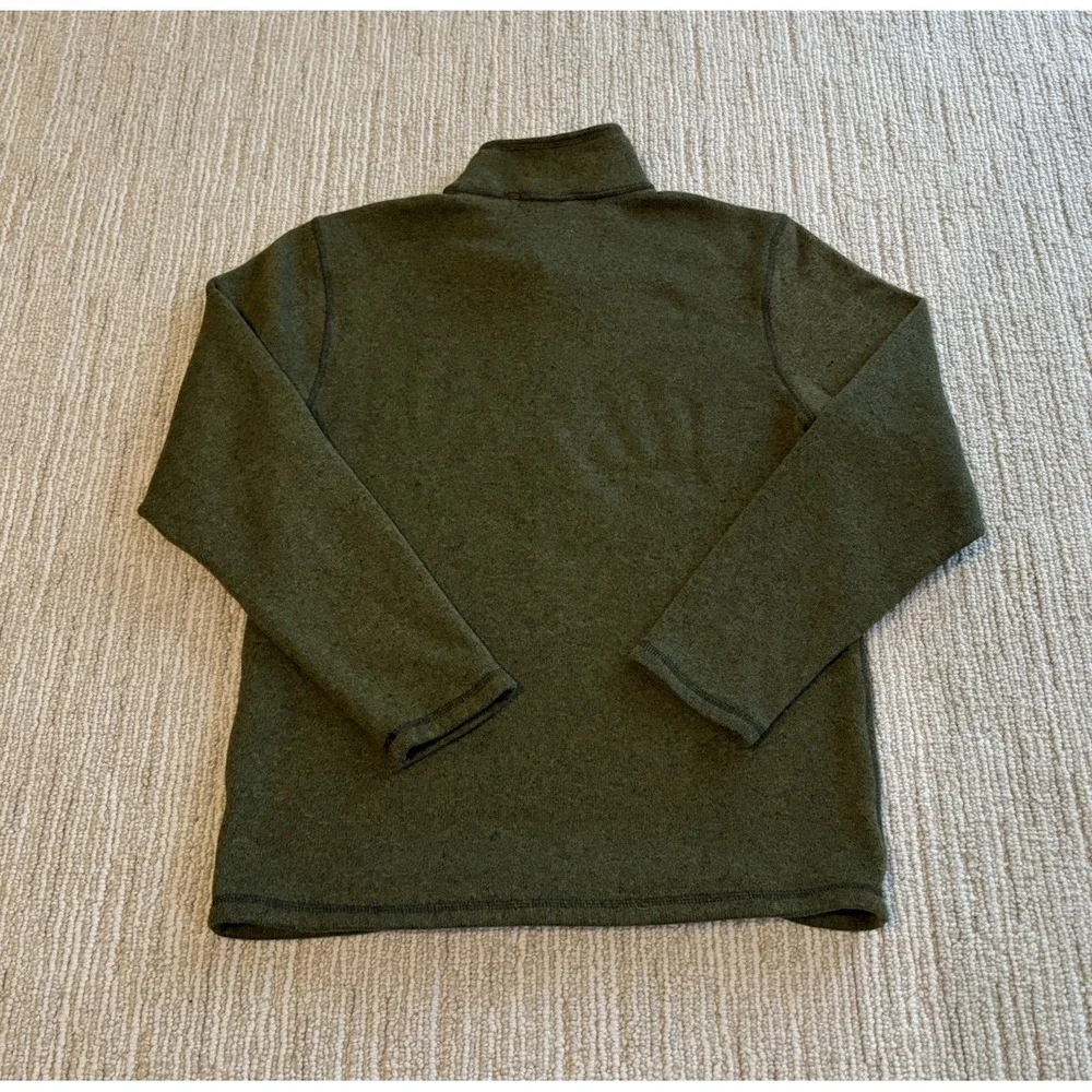 The North Face Better Sweater Quarter Zip Pullover Men's Medium Olive Green Knit